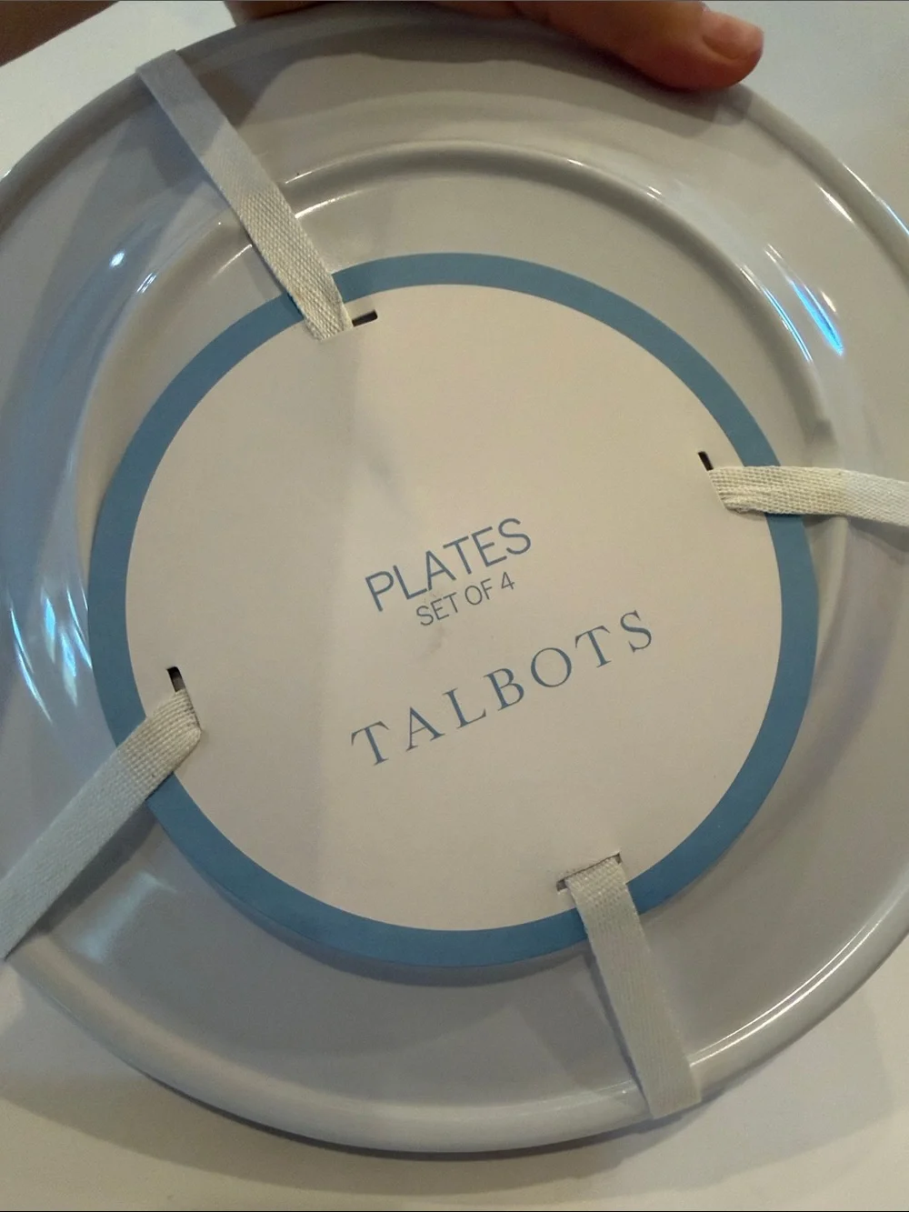 NWT Talbots Nautical Red, White & Blue Plates - Set of 4
